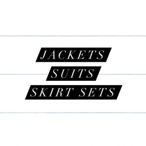 Jackets, blazers, 2 piece sets